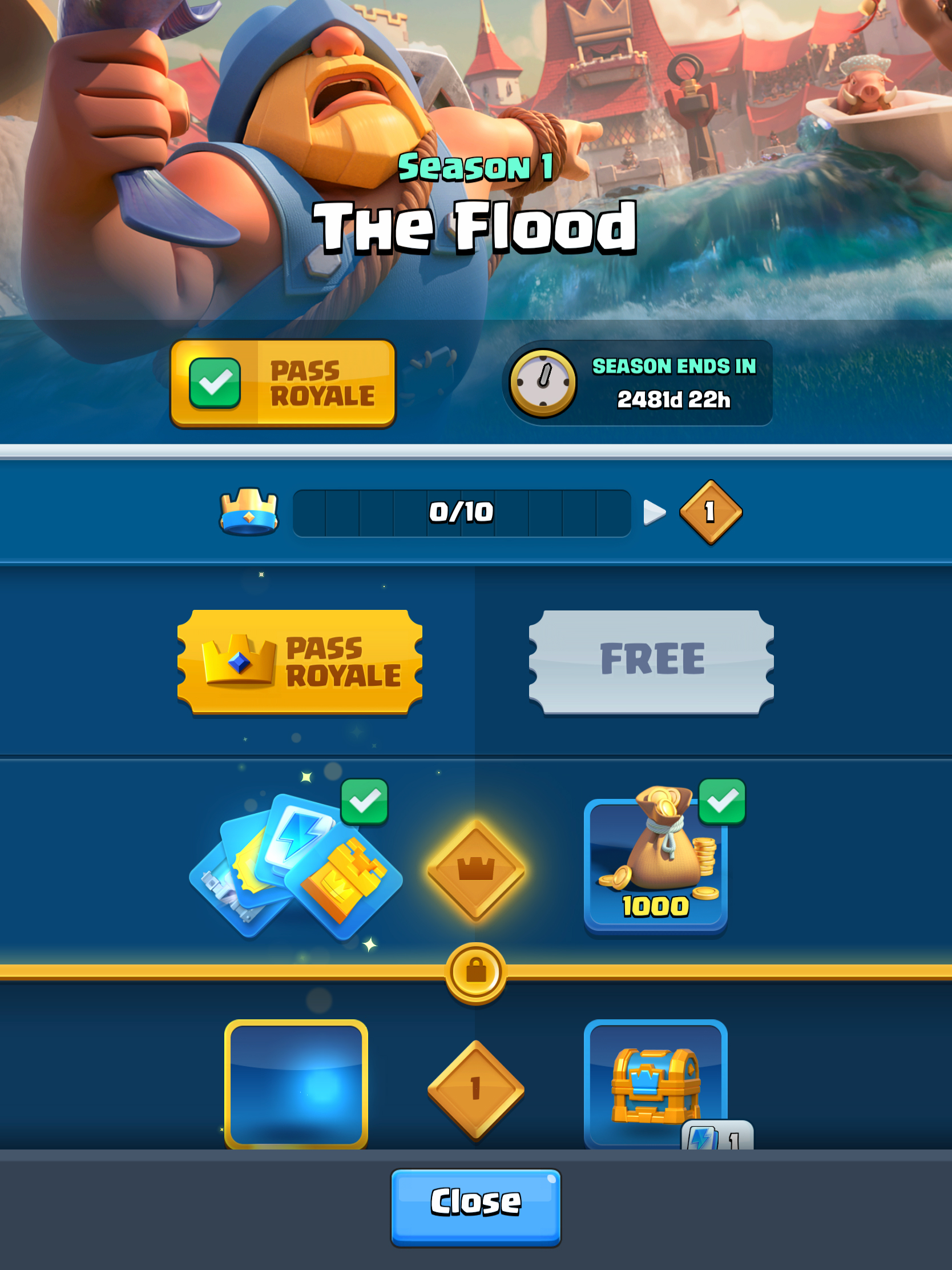 Clash Royale - We're heading into maintenance to launch the new update! 🎉  Prepare for Clash Royale Season 1: The Flood! 👉 clashroyale.com/blog/release-notes/july-update-patch-notes.html