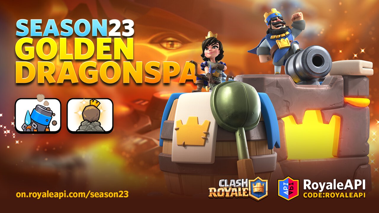 Clash Royale Season 23 Golden Dragon Spa Seasonal Content Blog Royaleapi