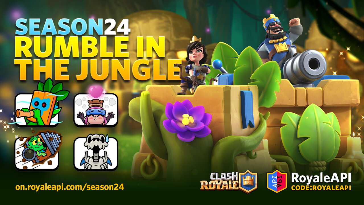 Clash Royale Season 24 Rumble in the Jungle Seasonal