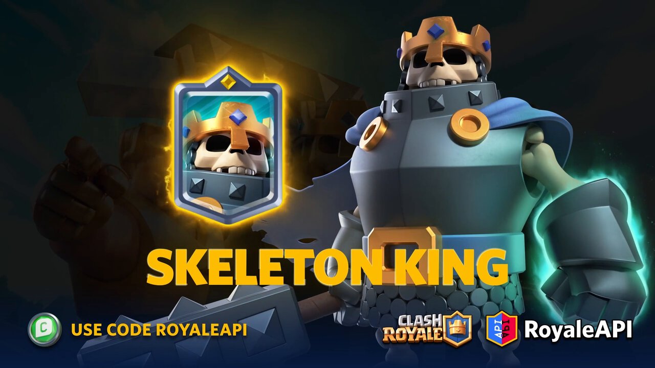 Clash Royale: Skeleton King Abilities, Stats, Best Decks