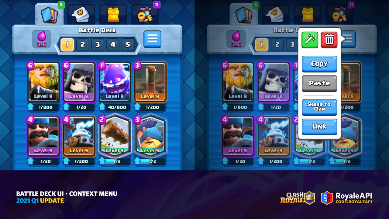 Battle Deck UI