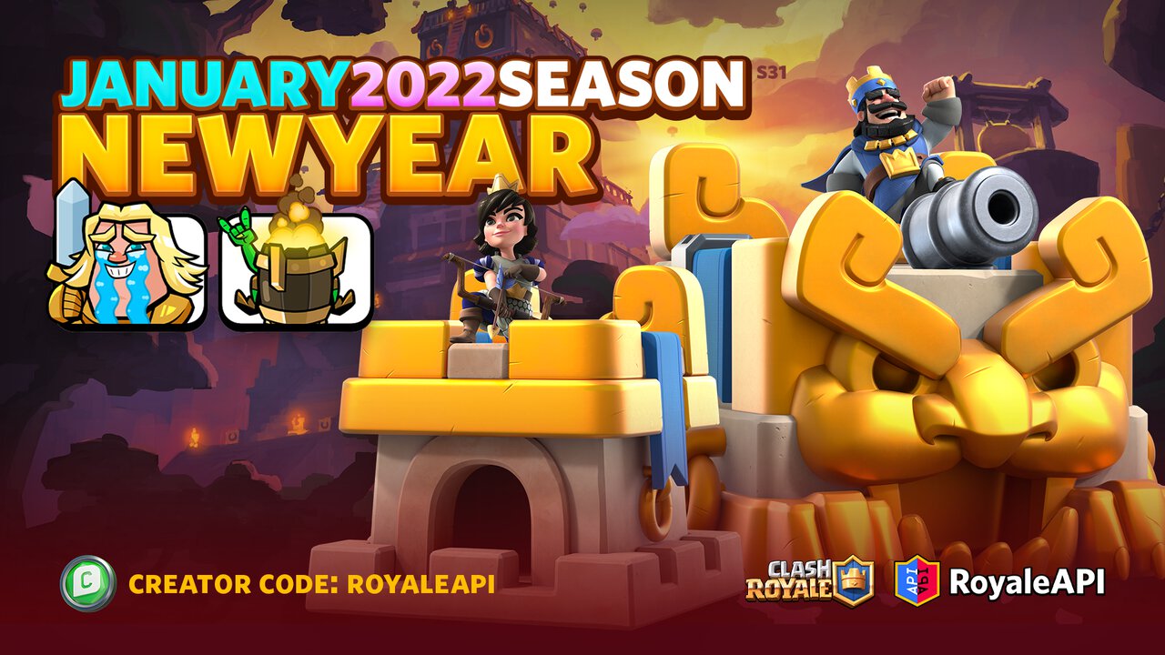 Clash Royale January 2022 Season New Year Sneak Peek (Season 31