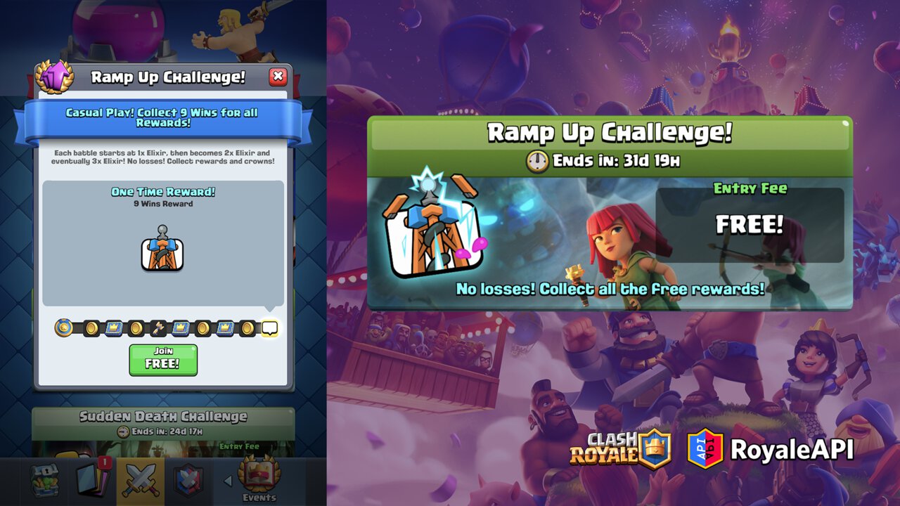 Ramp Up Challenge in Clash Royale: Information, rewards, and more