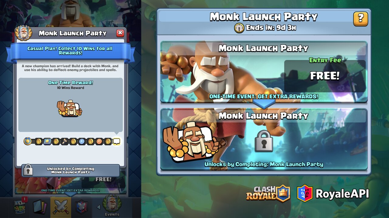 Best Monk Launch Party Decks for Clash Royale - Try Hard Guides