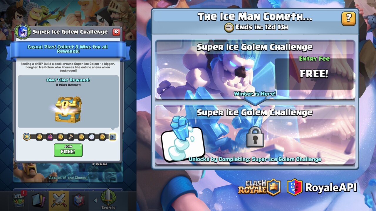 Best deck for Super Ice Golem Challenge