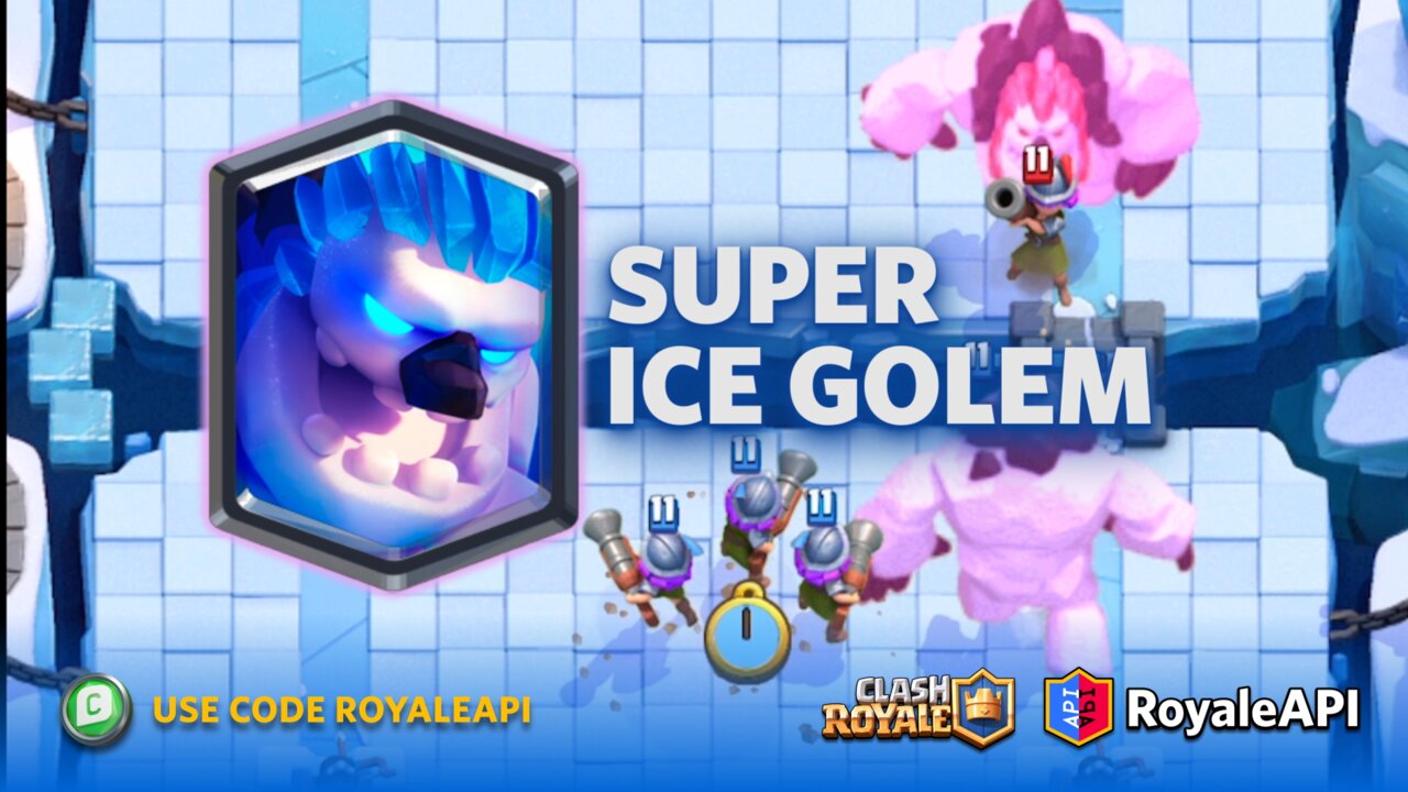 5 decks to win the Clash Royale Ice Super Golem Challenge 