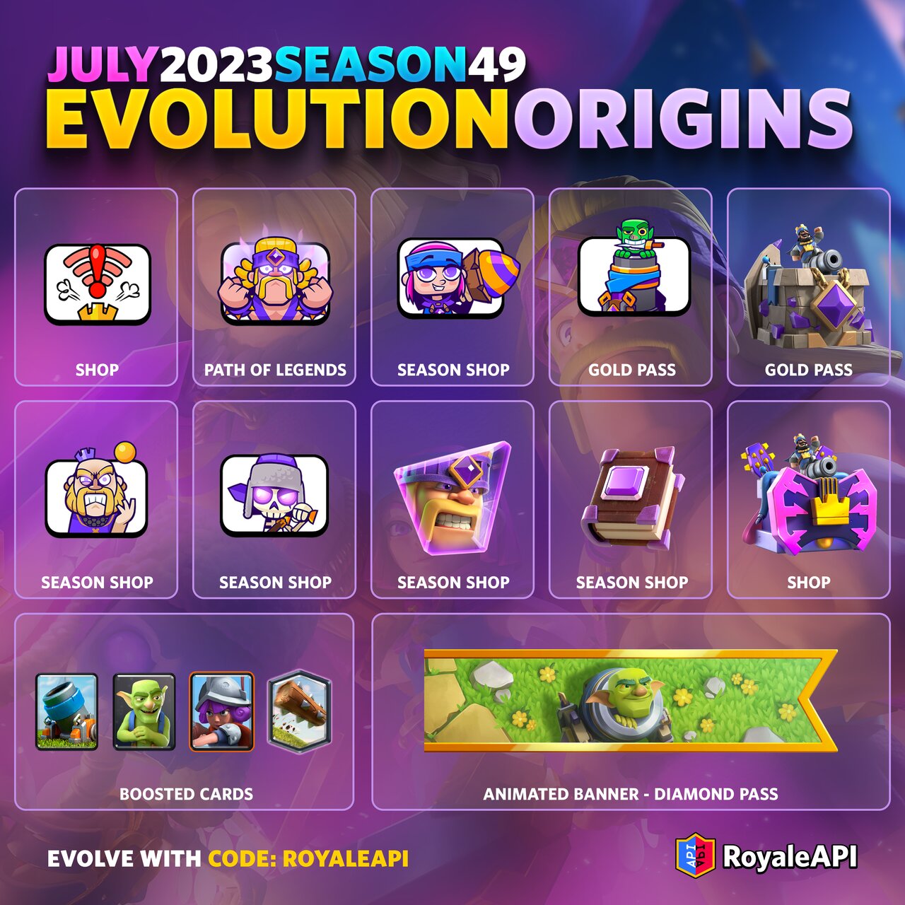 Evolution Origins - Clash Royale Season 49 (June 2023) | Blog - RoyaleAPI