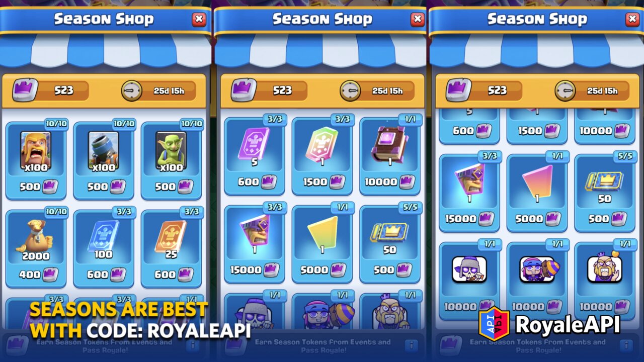 Clash royale store shop cycle