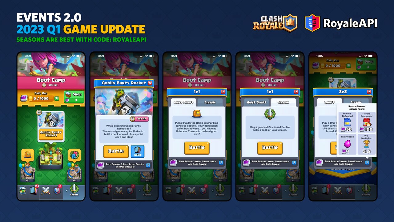 Clash Royale - Optional update now available, including Clan Wars fixes and  battery life improvements! Find out more:  ClashRoyale/comments/8hntoi/news_optional_update_available_nowcoming_soon/