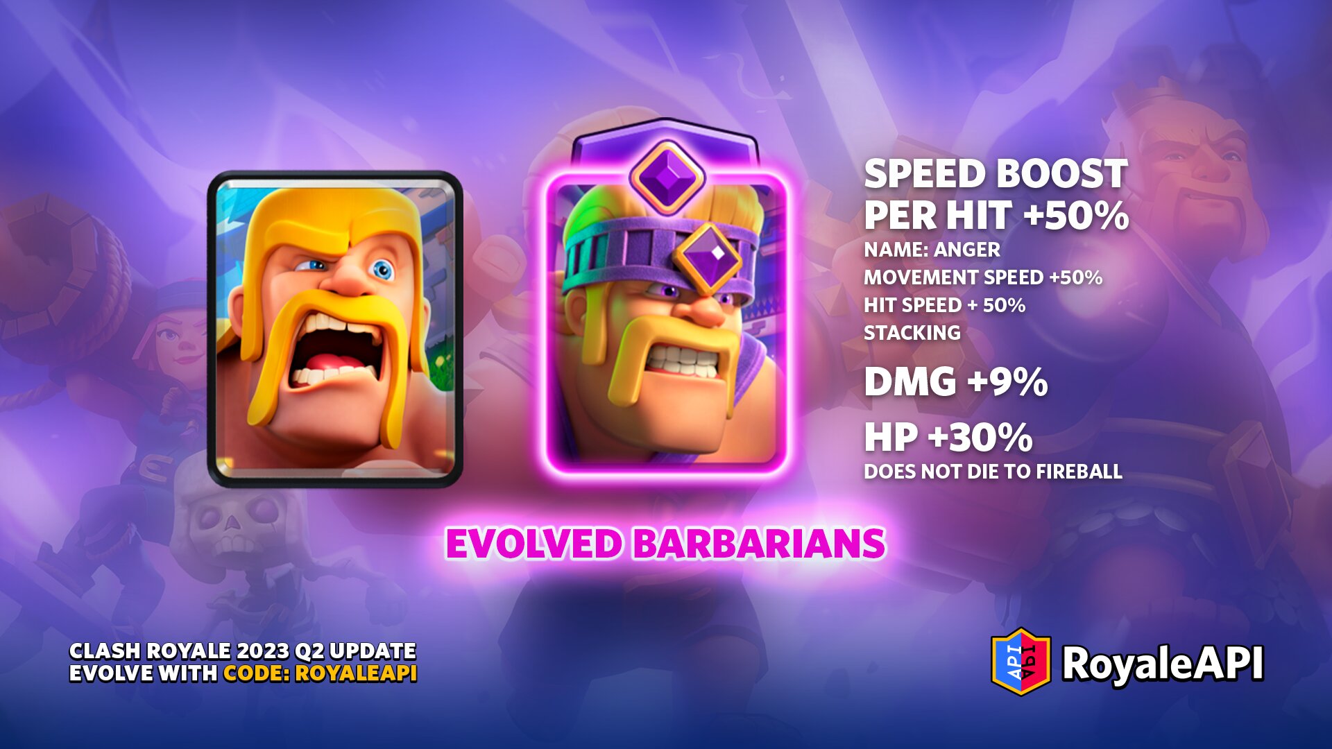 Card Evolution - Clash Royale 2023 Q2 Summer Update | Blog - RoyaleAPI