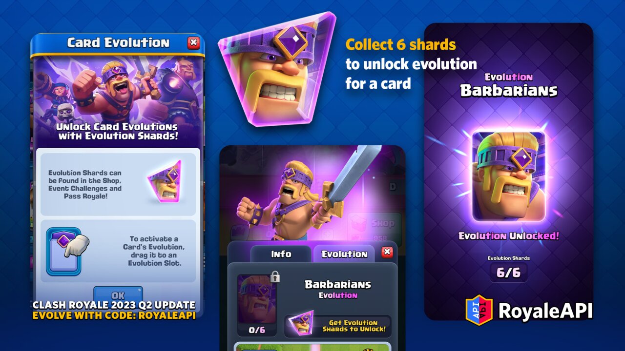 Card Evolution Clash Royale 2023 Q2 Summer Update Blog RoyaleAPI