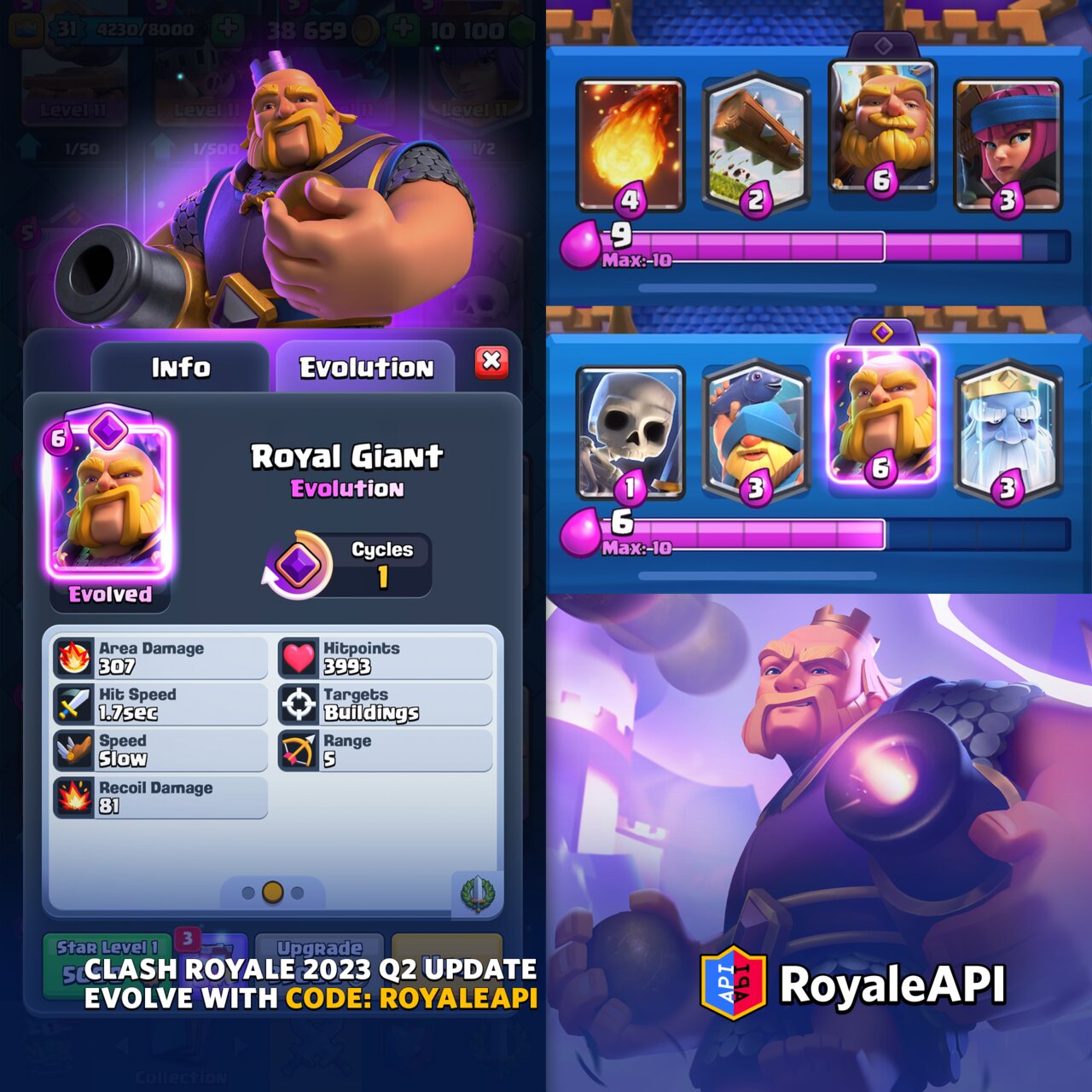 Royal Giant Hog Deck for Arena 7 and 8