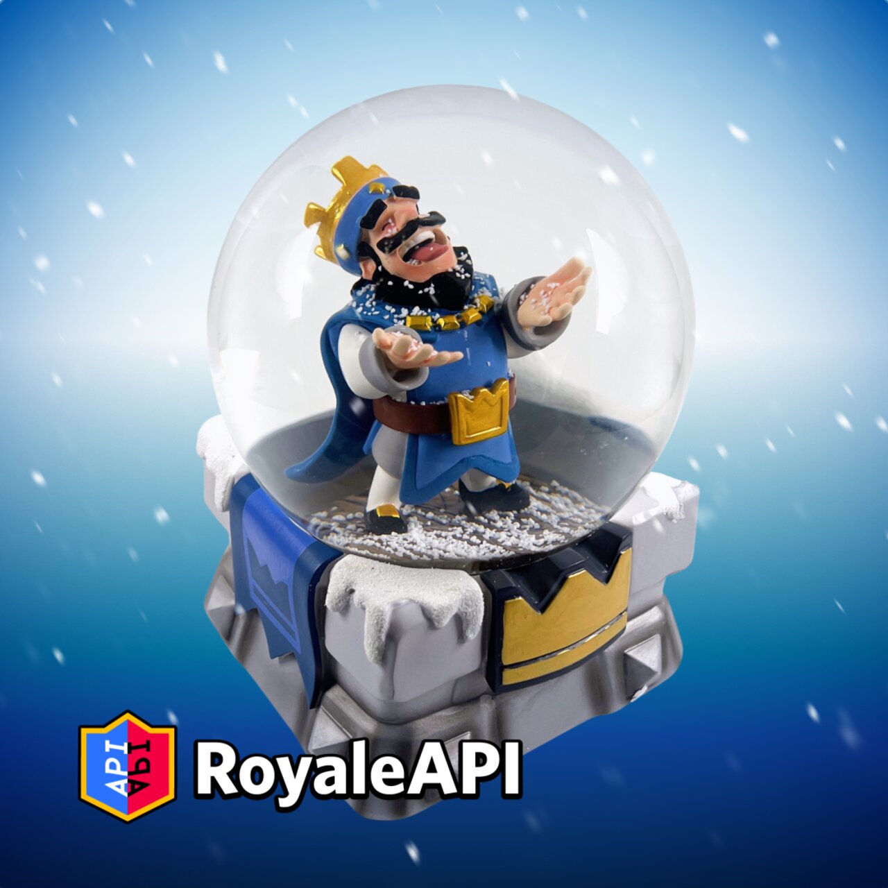 Supercell Clash Royale King Victory Snow Globe Limited Edition