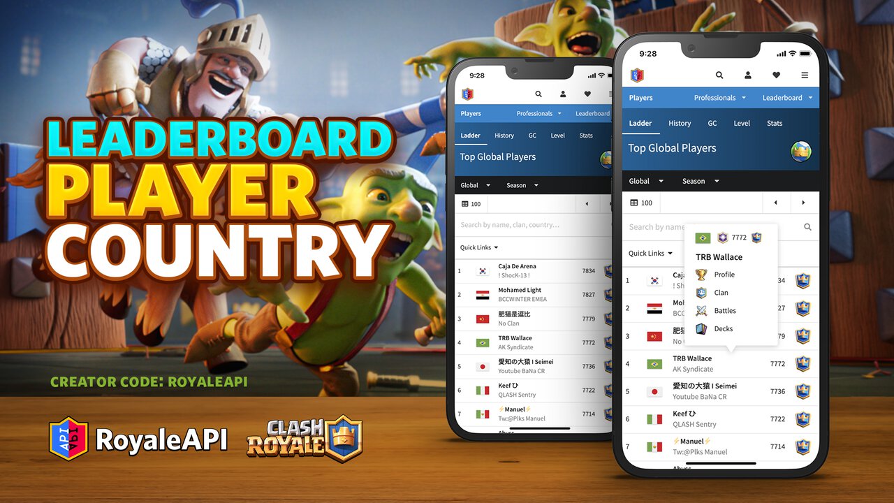 Clash of Clans - leaderboards, UX Examples (Mobile Games)