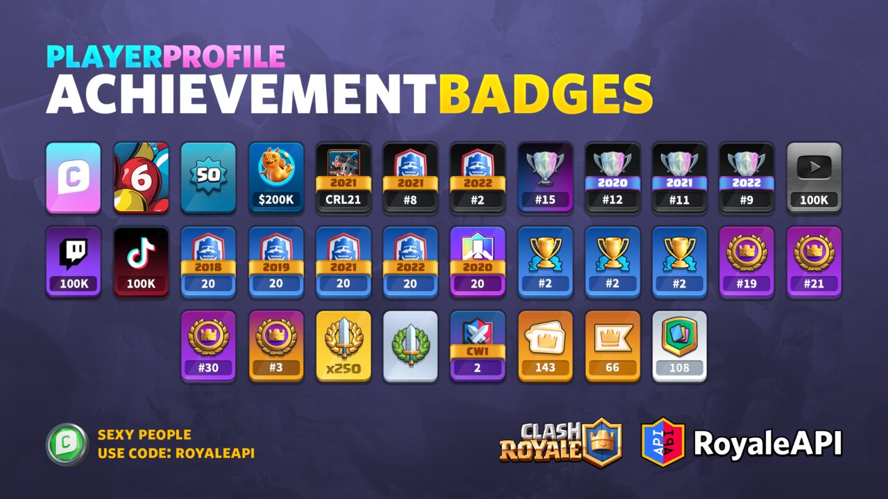 Clash Royale Ladder and Global Tournament Ranked Badges