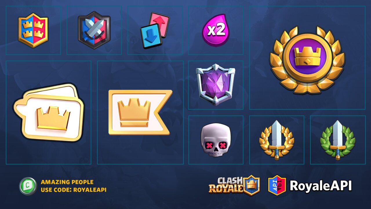 Clash Royale Ladder and Global Tournament Ranked Badges