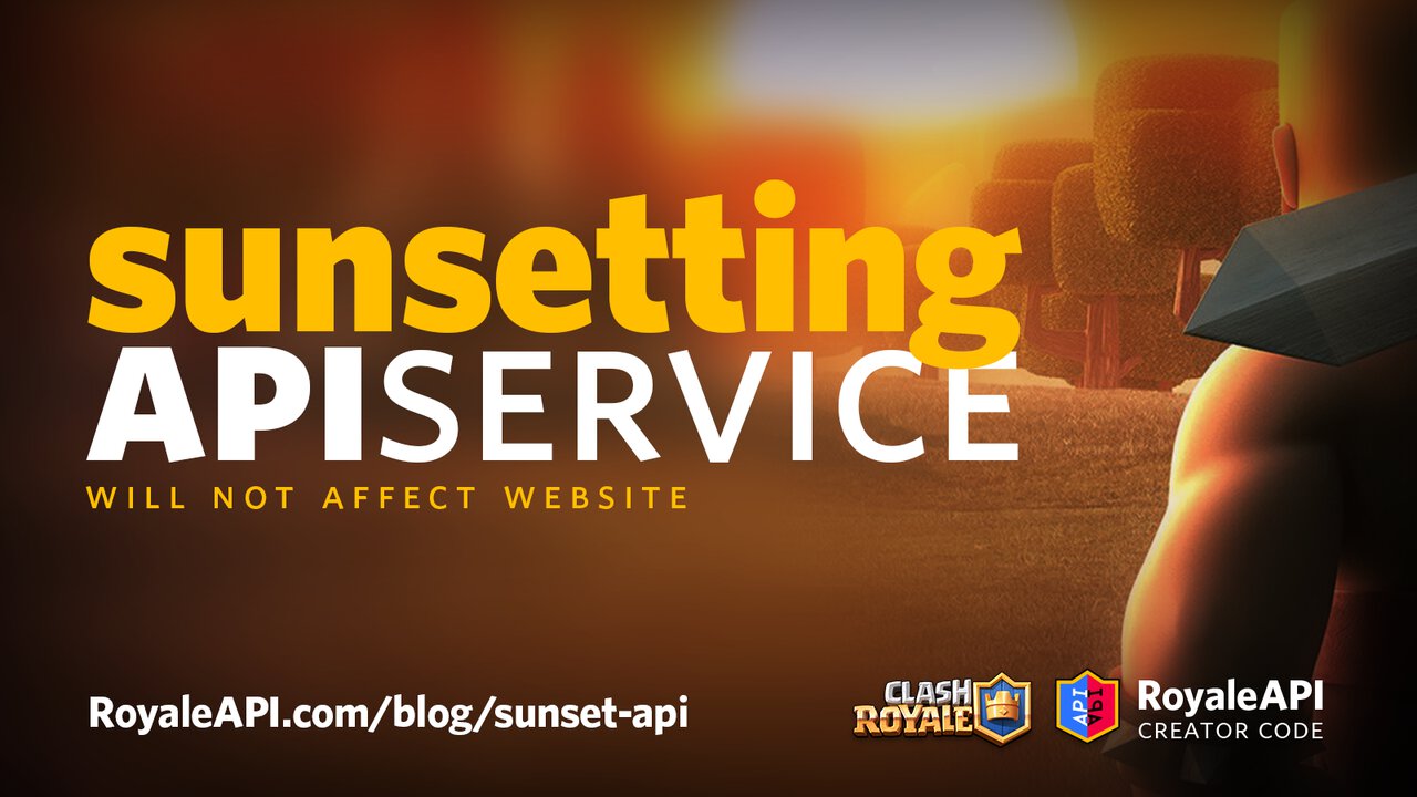 Sunsetting API service. Will not affect developers
