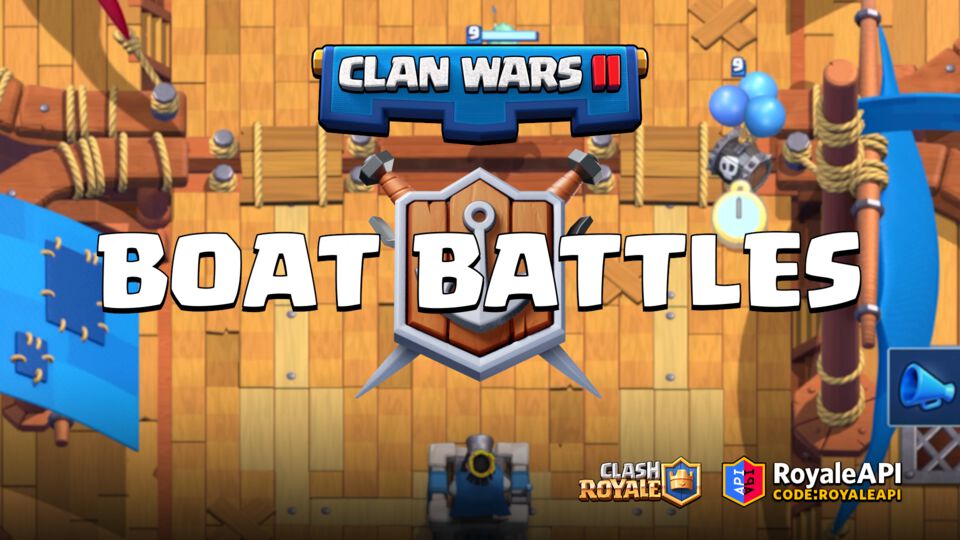 New game mode: PvE Boat Battles - Clash Royale Clan Wars 2.0
